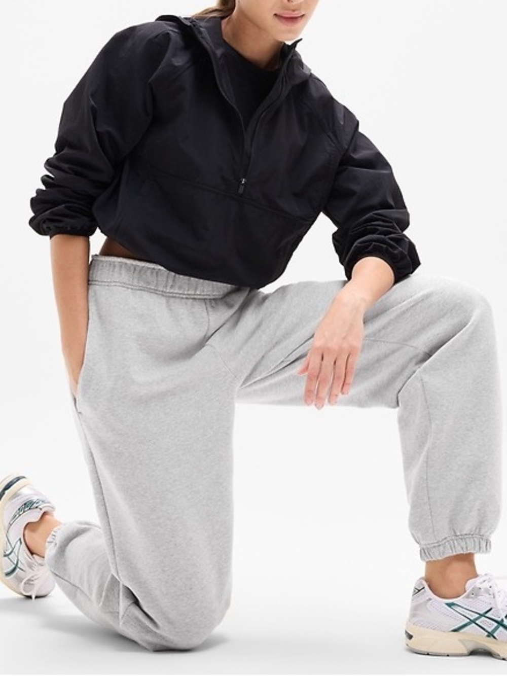 ATHLETA FOREVER FLEECE HIGH RISE JOGGER - Picture 2 of 12